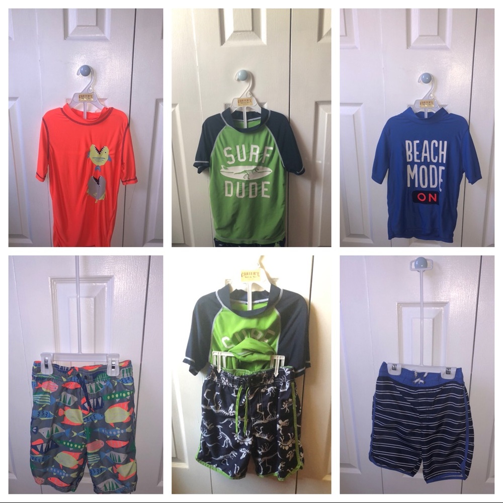 SWIMSUIT BUNDLE-BOYS SIZE 6/7- 3 SWIMSUITS